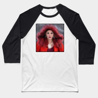 Queen in Red Coat for Screaming Firehawks Baseball T-Shirt